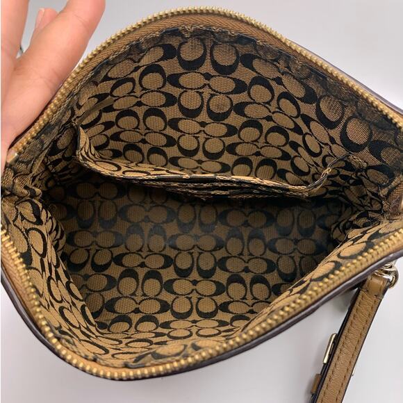 COACH Brown Wristlet with Card Slots - Picture 8 of 10